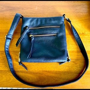 Steve Madden Black Leather Crossbody Bag